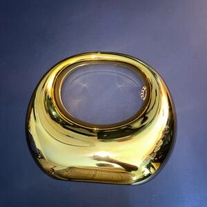 Chic Gold Metallic Statement Hobo Bag